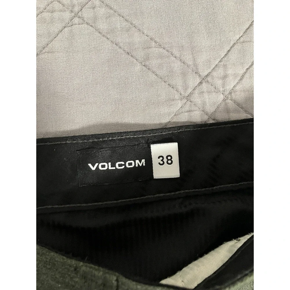 Volcom Pants True To This Mens Size 38‎ Flat Front Chino Dark Gray A11313S1